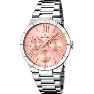 FESTINA - F16716/3 női óra rózsaszín számlappal acél csattal