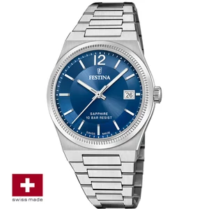 FESTINA SWISS F20035/4 női óra kék számlappal acél csattal