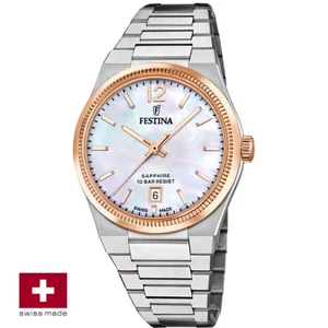 FESTINA SWISS F20066/1 női óra gyöngyház számlappal acél csattal (PVD)