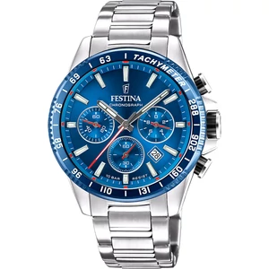 FESTINA - F20560/3 férfi óra kék számlappal acél csattal