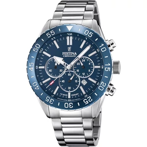 FESTINA - F20575/2 férfi óra kék számlappal acél  csattal