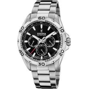 FESTINA - F20623/5 férfi óra fekete számlappal acél csattal