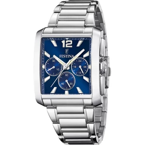 FESTINA - F20635/2 férfi óra kék számlappal acél csattal