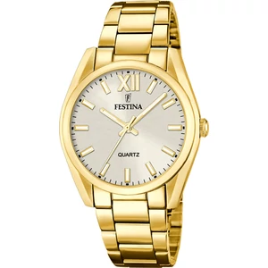FESTINA - F20640/1 női óra pezsgő számlappal acél csattal (PVD)