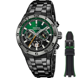 FESTINA - F20673/2 férfi óra zöld / fekete számlappal acél csattal (PVD) SPECIAL EDITION