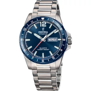 FESTINA - F20698/2 férfi óra kék számlappal TITÁN csattal
