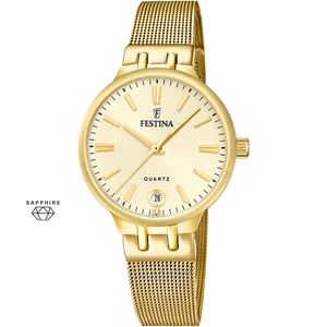 FESTINA - F20713/2 női óra arany számlappal acél csattal (PVD)