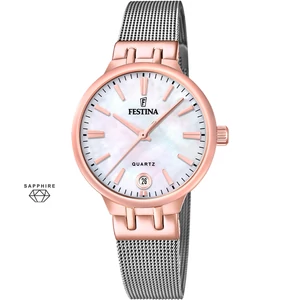 FESTINA - F20715/1 női óra gyöngyház számlappal acél csattal