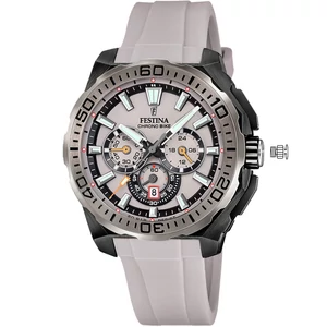 FESTINA - F20726/1 férfi óra szürke / fekete számlappal szürke szilikon (gumi) szíjjal