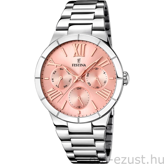 FESTINA - F16716/3 női óra rózsaszín számlappal acél csattal