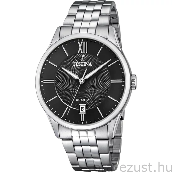 FESTINA - F20425/3 férfi óra fekete számlappal acél csattal