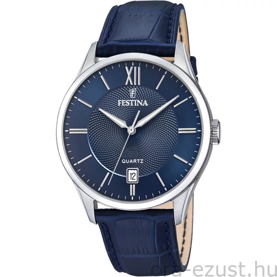 FESTINA - F20426/2 férfi óra kék számlappal kék bőrszíjjal