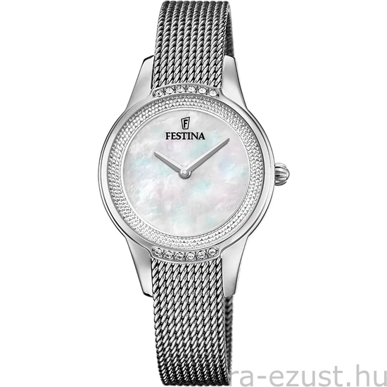 FESTINA - F20494/4 női óra gyöngyház számlappal cirkónia kövekkel acél csattal