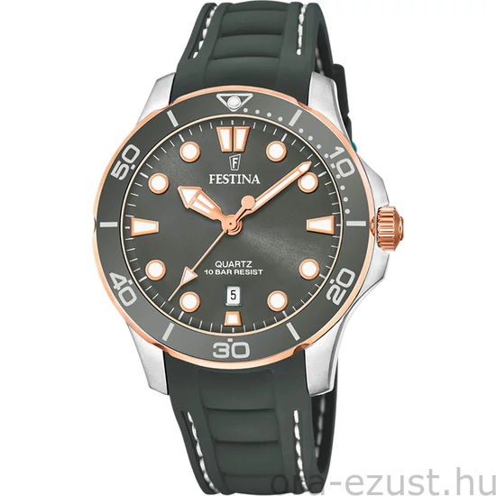 FESTINA - F20502/5 női óra zöld számlappal zöld szilikon (gumi) szíjjal