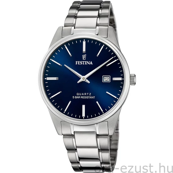 FESTINA - F20511/3 férfi óra kék számlappal acél csattal