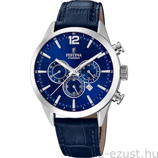 FESTINA - F20542/2 férfi óra kék számlappal kék bőrszíjjal