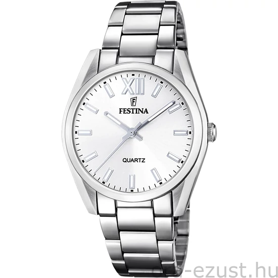 FESTINA - F20622/1 női óra ezüst számlappal acél csattal