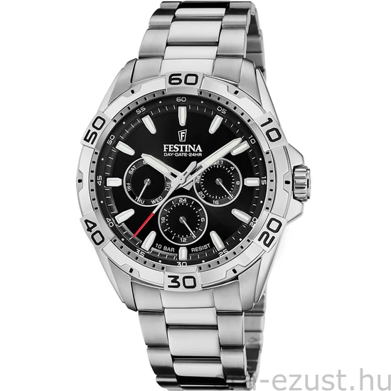 FESTINA - F20623/5 férfi óra fekete számlappal acél csattal