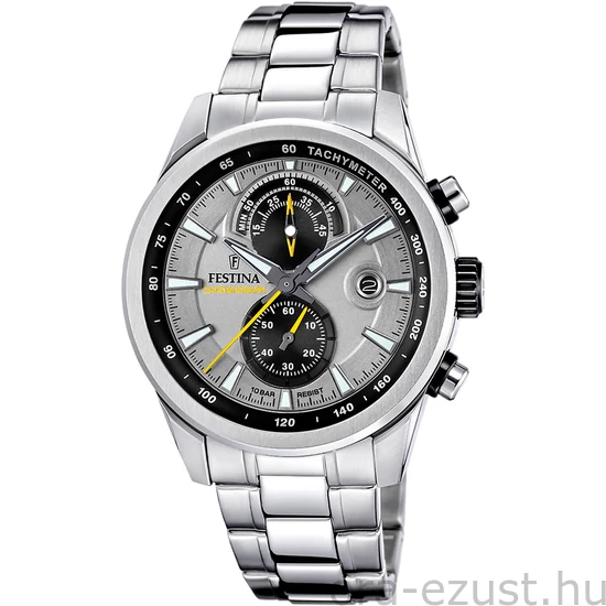 FESTINA - F20694/4 férfi óra szürke számlappal acél  csattal