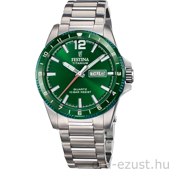 FESTINA - F20698/3 férfi óra zöld számlappal TITÁN csattal