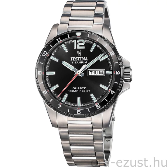 FESTINA - F20698/4 férfi óra fekete számlappal TITÁN csattal