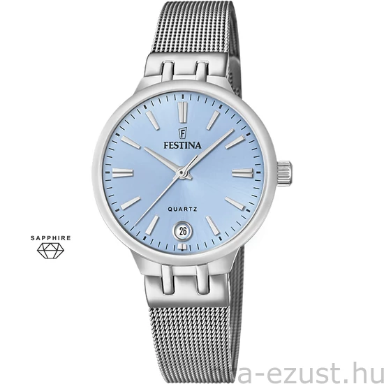 FESTINA - F20712/2 női óra kék számlappal acél csattal