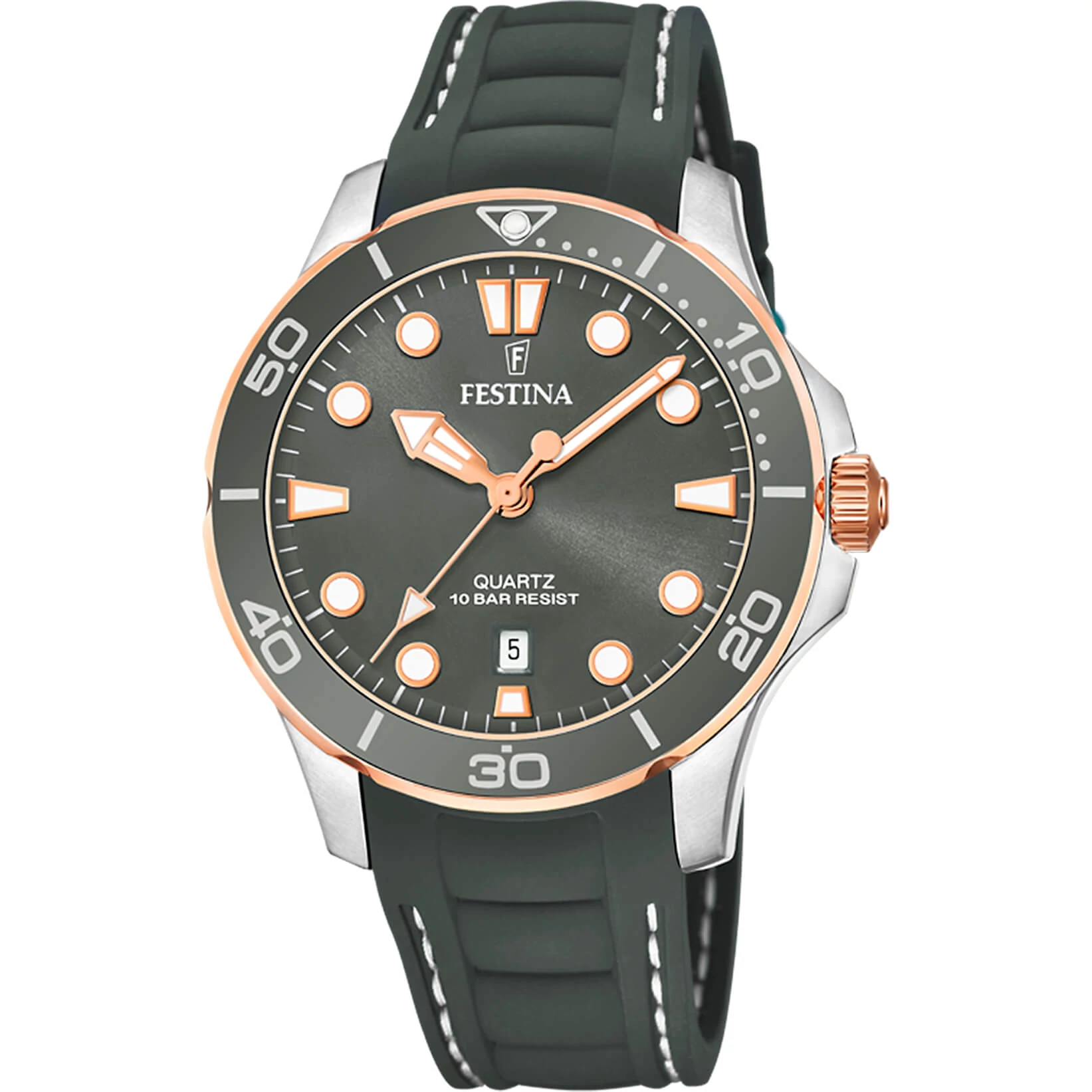 FESTINA - F20502/5 női óra zöld számlappal zöld szilikon (gumi) szíjjal