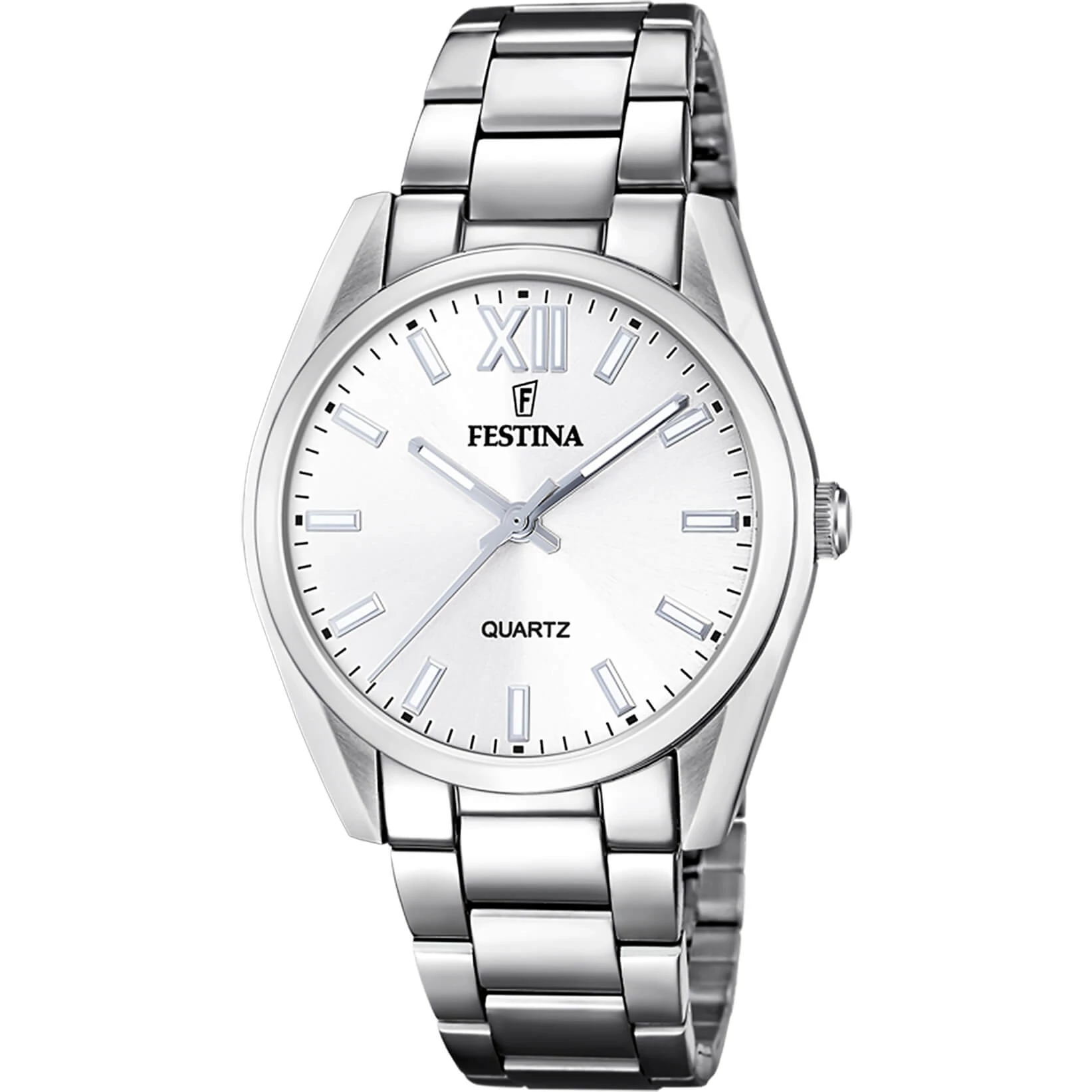 FESTINA - F20622/1 női óra ezüst számlappal acél csattal
