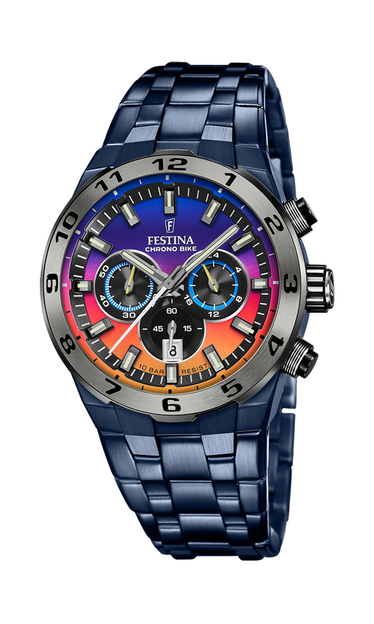 FESTINA - F20709/1 férfi óra rainbow számlappal acél csattal (PVD) SPECIAL EDITION