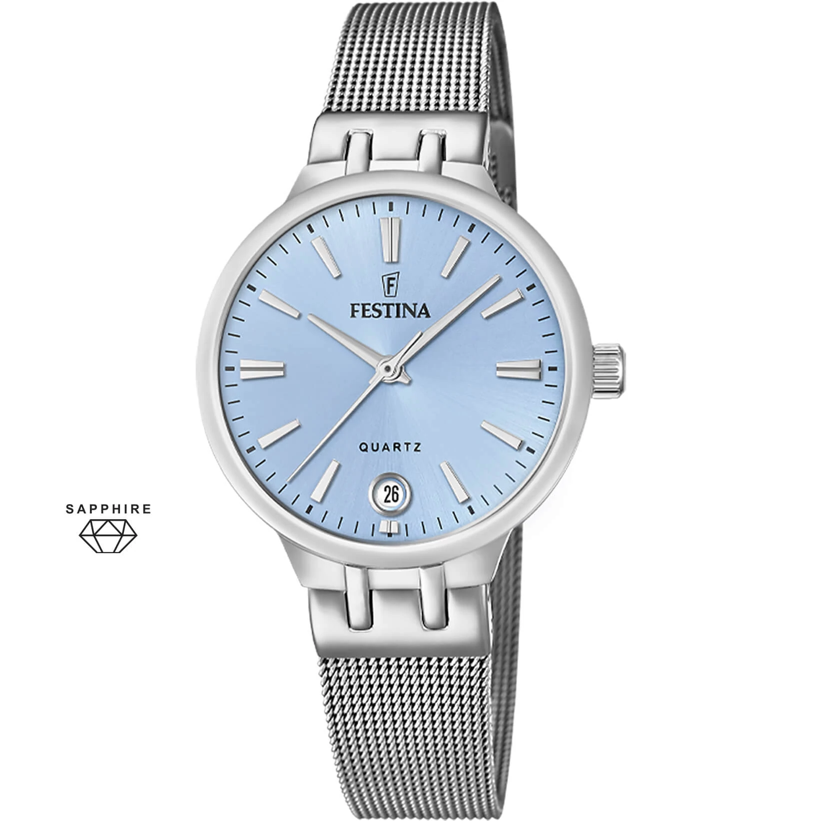 FESTINA - F20712/2 női óra kék számlappal acél csattal